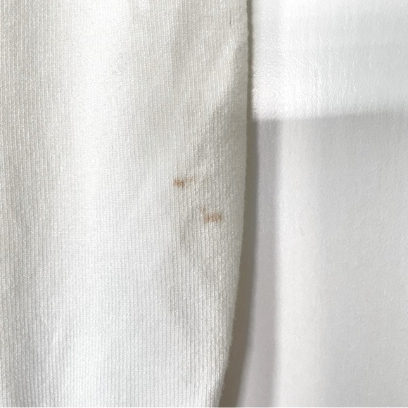 Zara Knit sleeveless turtleneck top off white with black trim size medium - Picture 4 of 4